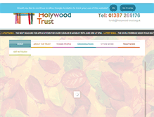 Tablet Screenshot of holywood-trust.org.uk